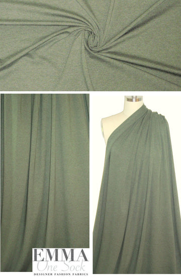 Eileen Fisher olive heather beefy rayon/lycra knit