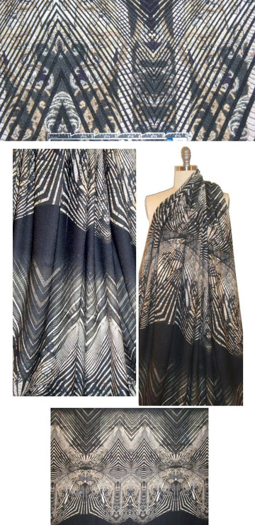 Italian matrix fantasy viscose/lycra sweatery knit