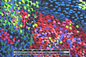 famous designer pointillistic textured poly knit 1.375 yds