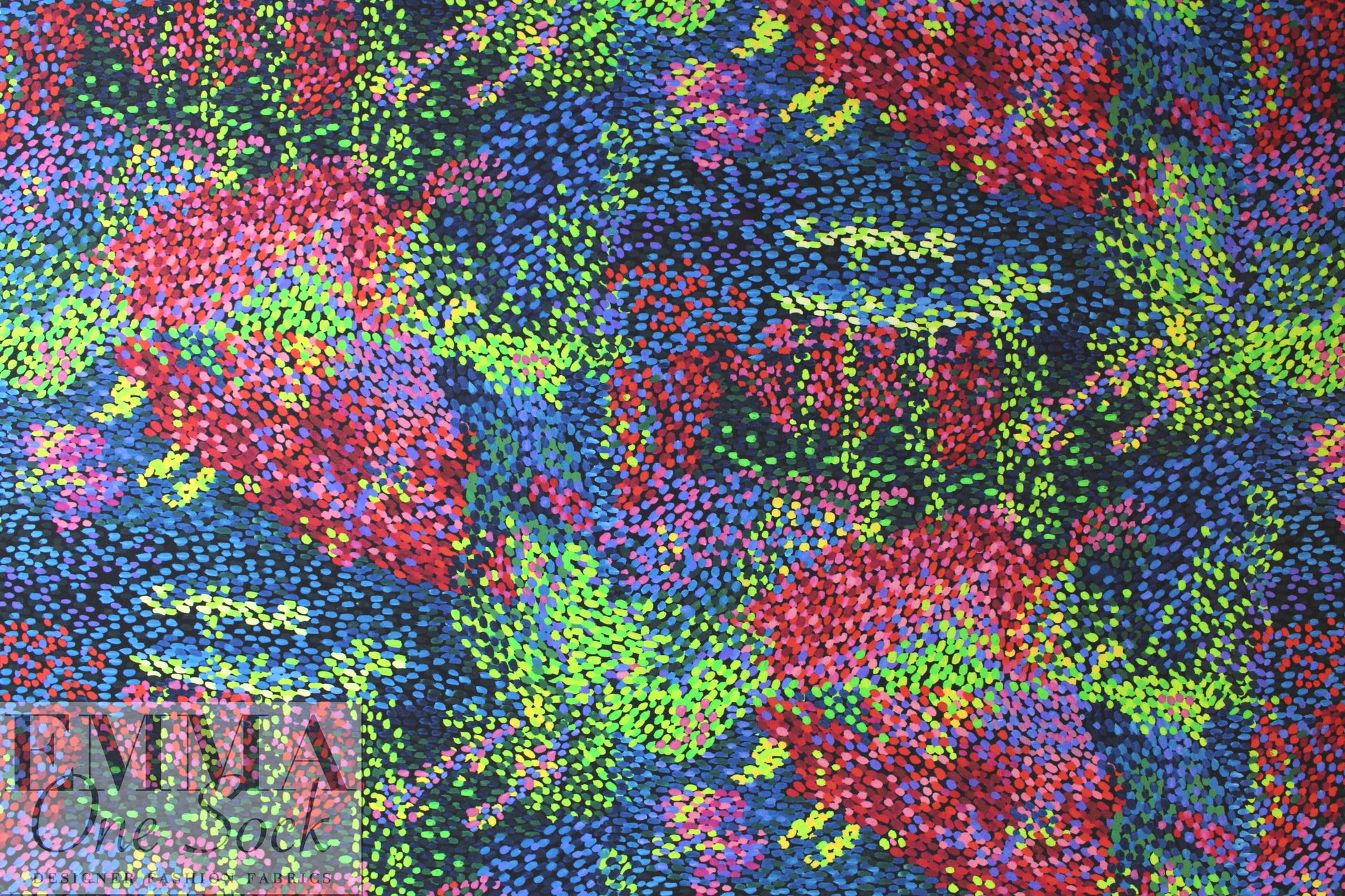 famous designer pointillistic textured poly knit 1.375 yds