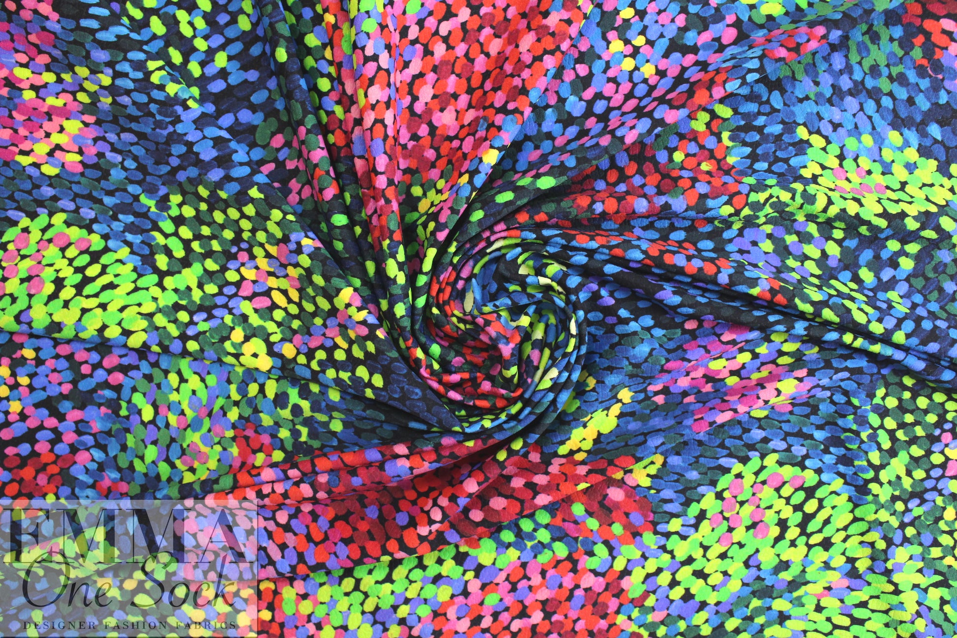 famous designer pointillistic textured poly knit 1.375 yds