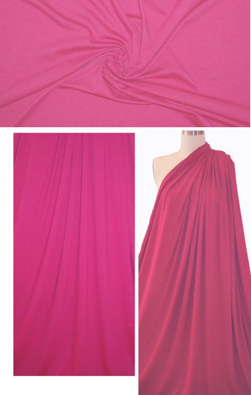 pink rose 11 oz. rayon jersey 4-way 1.5 yd