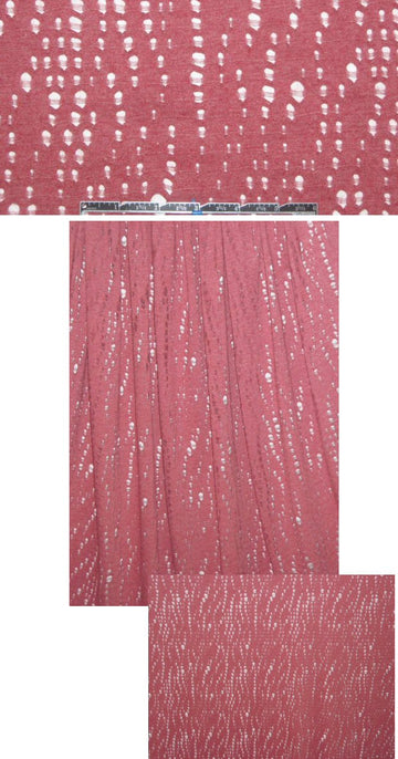 novelty eyelet stitch heathered knit - red clay