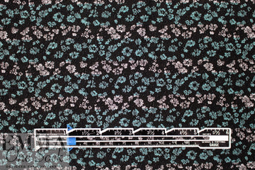French flowery stripe yarn dyed, textured jacquard knit 1.75 yd
