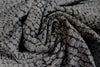 CA designer jacquard doubleknit - gray/black 'reptile' .625 yds