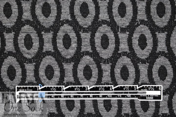 CA designer jacquard doubleknit - gray/black oval dot 2 yds