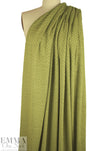 Italian textured dot 2-ply knit - avocado/black