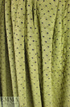 Italian textured dot 2-ply knit - avocado/black .625 yds