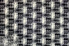 French jacquard doubleknit - cream/black 'plaid' 2 yds