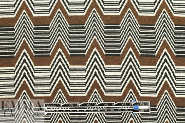 CA designer jacquard knit - heartbeat chevron 1.75 yd