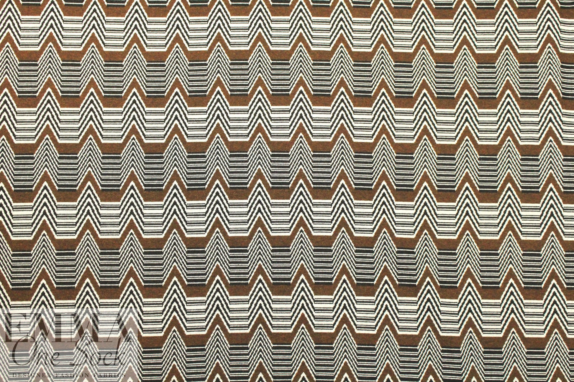 CA designer jacquard knit - heartbeat chevron