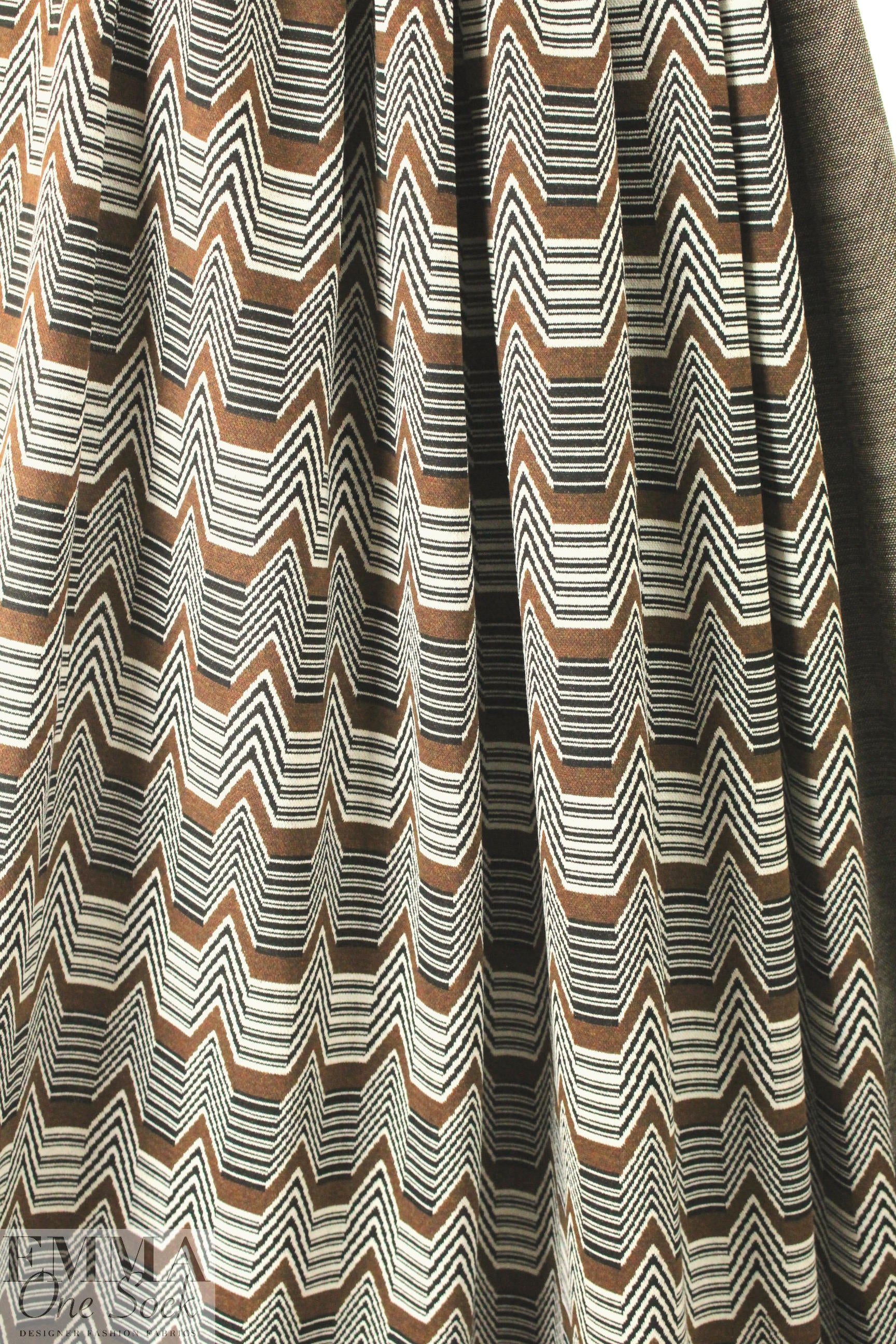 CA designer jacquard knit - heartbeat chevron