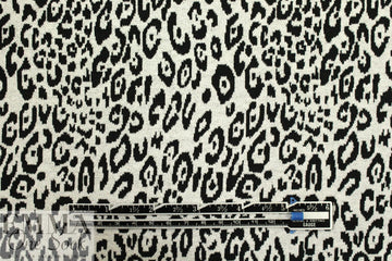 CA designer jacquard knit - stylized leopard 1.875 yds