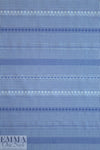 French-style yarn dyed stripe jacquard knit - blue