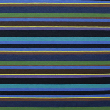 Gall0 stripe cotton knit - violet/blue/brown .625 yds