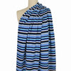 Gall0 stripe cotton knit - aqua/navy/white