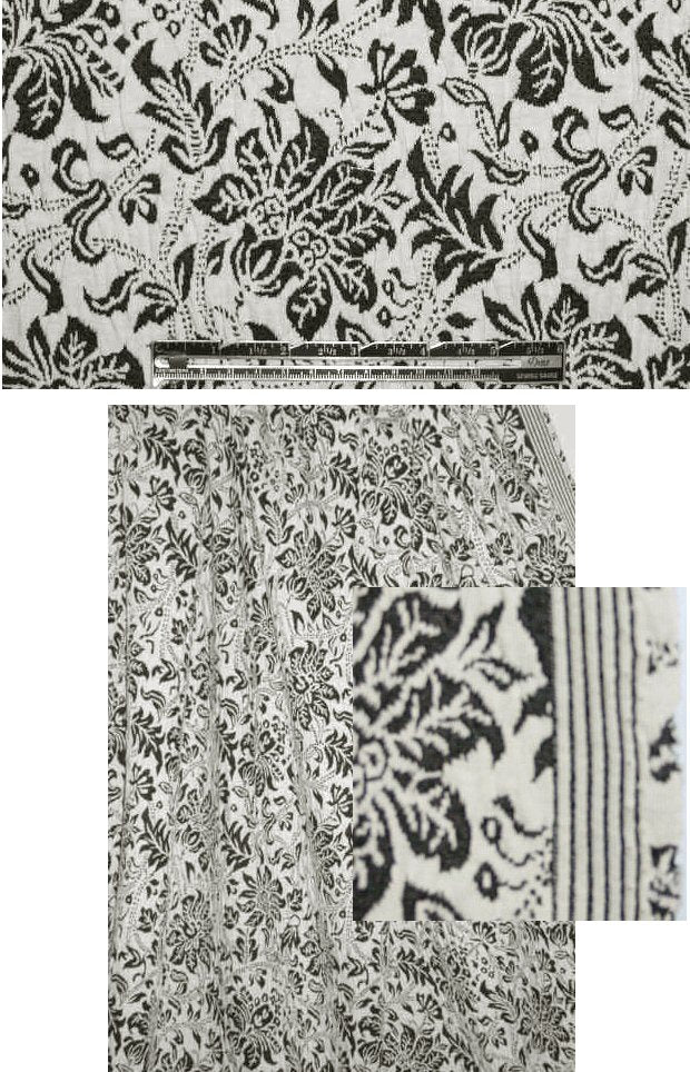 Italian matelasse knit - lyric flower graphic