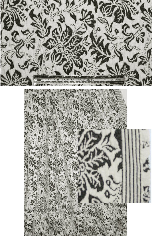 Italian matelasse knit - lyric flower graphic