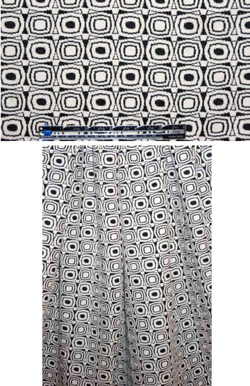 Italian matelasse knit - mod graphic FLAW