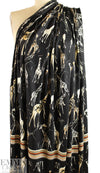 Italian 'giraffe collection' panel viscose/span knit 1 yard