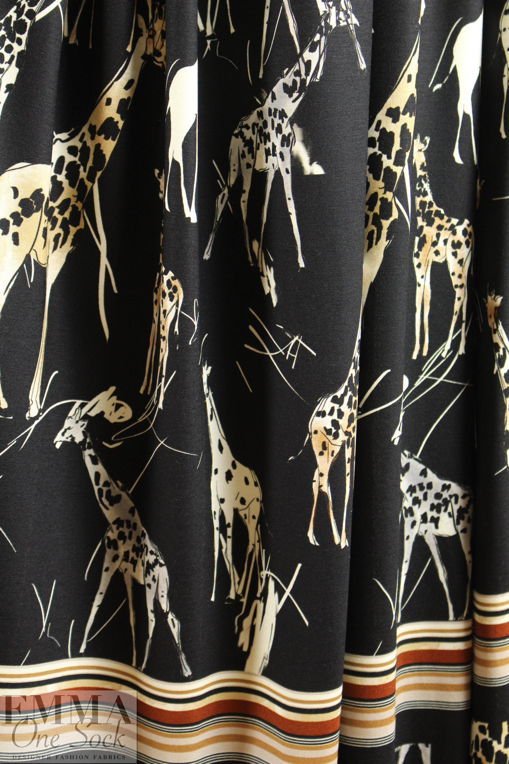 Italian 'giraffe collection' panel viscose/span knit 1 yard / 1 panel