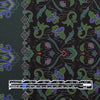 M. Rinaldi 'greenery scroll' border print viscose/spandex knit 1 yard