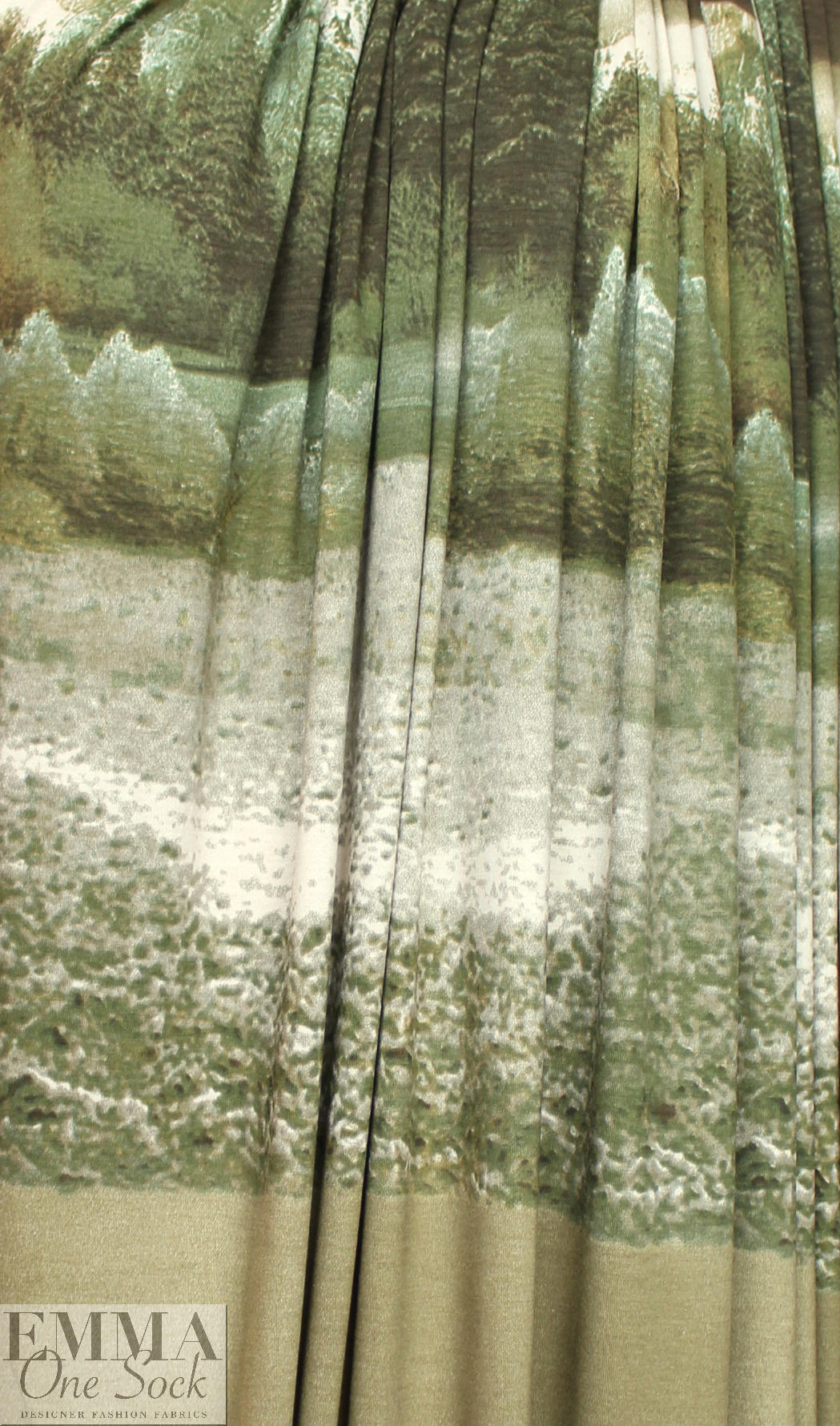 Italian forest edge viscose/spandex panel knit