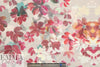 painterly pink petals panel knit 1 panel