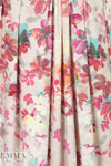painterly pink petals panel knit .75 yds Partial Panel