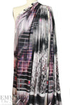 Italian 'urban cubist' double motif panel knit 2 yards