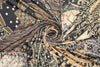 Italian digital viscose knit - 'bead and seed' montage