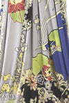Italian digital viscose knit - blue/rouge floral
