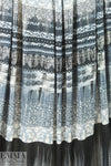 Italian digital knit - denimy blue panel .875 yds