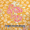 CA designer 'butterscotch blooms' printed rayon/spandex knit 1.75 yd