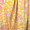 CA designer 'butterscotch blooms' printed rayon/spandex knit 1.5 yds