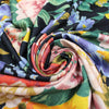 CA designer 'blooms à la mode' printed rayon/spandex knit 1.5 yds
