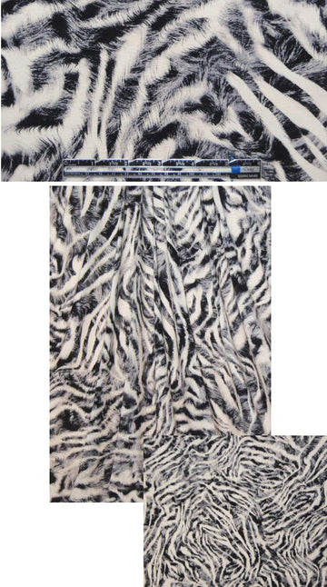 designer furry fantasy print rayon/spandex knit