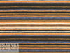 NY designer viscose yarn-dye stripe knit - cinnamon/denim 1.5 yd
