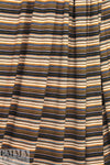 NY designer viscose yarn-dye stripe knit - cinnamon/denim 1.66 yd