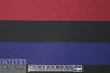 French wide stripe viscose/span knit - indigo/brick 1.66 yd