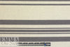 NY designer yarn-dyed black/ivory stripe doubleknit