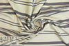 NY designer yarn-dyed black/ivory stripe doubleknit
