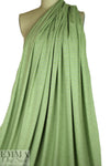bright lime/gray heather yarn dye stripe jersey 2.25 yd