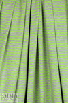 bright lime/gray heather yarn dye stripe jersey 2.25 yd