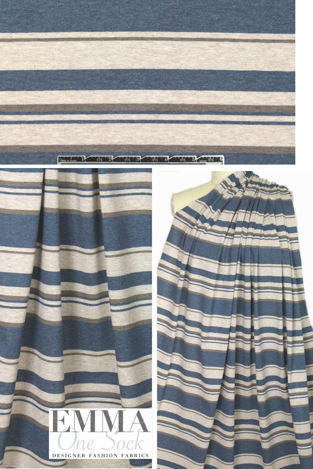 3.1 Phi11ip Lim cotton yarn-dye stripe knit - denim