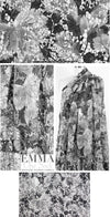 shades of gray over-printed floral guipure lace 1.375 yds