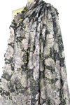 shades of gray over-printed floral guipure lace 1.375 yds