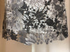 shades of gray over-printed floral guipure lace 1.375 yd