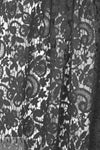 reembroidered double scallop floral lace - black 2 yd