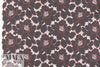 Trin@ Turk embroidered floral lace - russet/black 1.75 yd